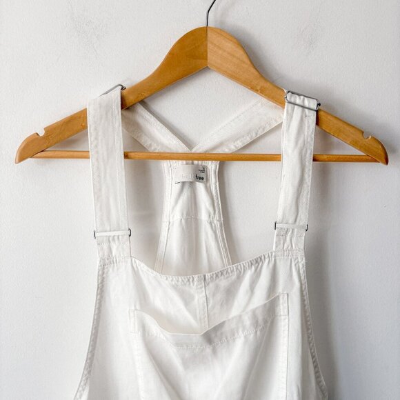 Aritzia Wilfred Beatriz Romper Shirt Overalls White Size Small - Picture 5 of 7